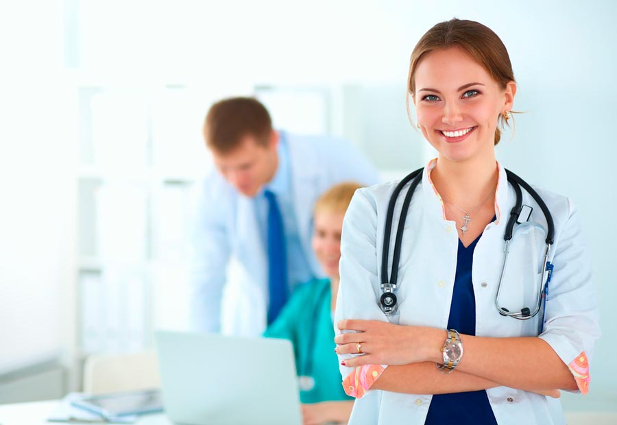 Female doctor medical